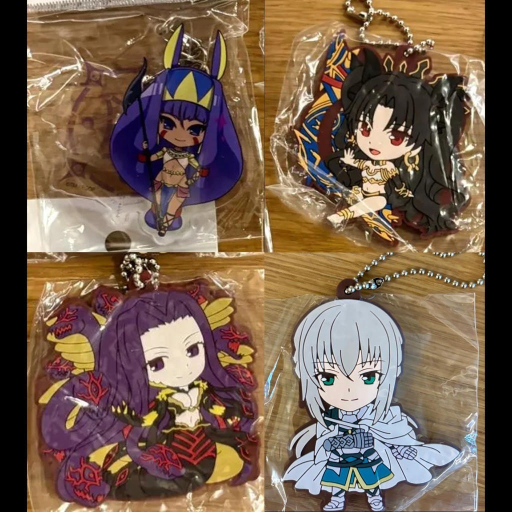 Fate Grand Order Keychain Ishtar, Medusa, Nitocris, Bedivere