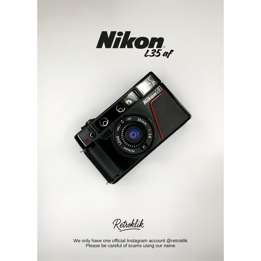 Kamera Film Analog Nikon L35AF (lens like Olympus mju ii)