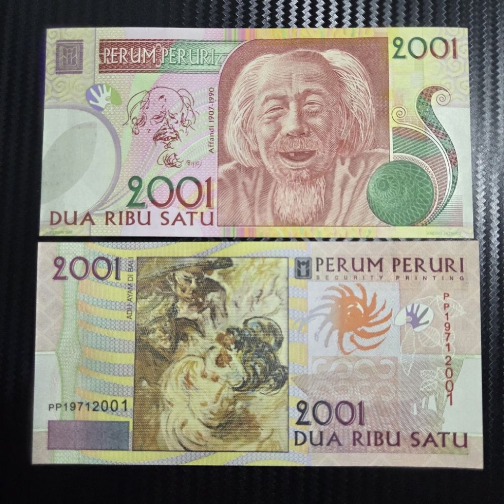 Uang Kuno 2001 Dua Ribu Satu Bergambar Affandi Asli Koleksi Uang Lama Indonesia Unik