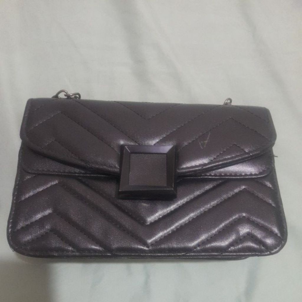 {HABIS} Tas selempang wanita tali rantai hitam 2 model