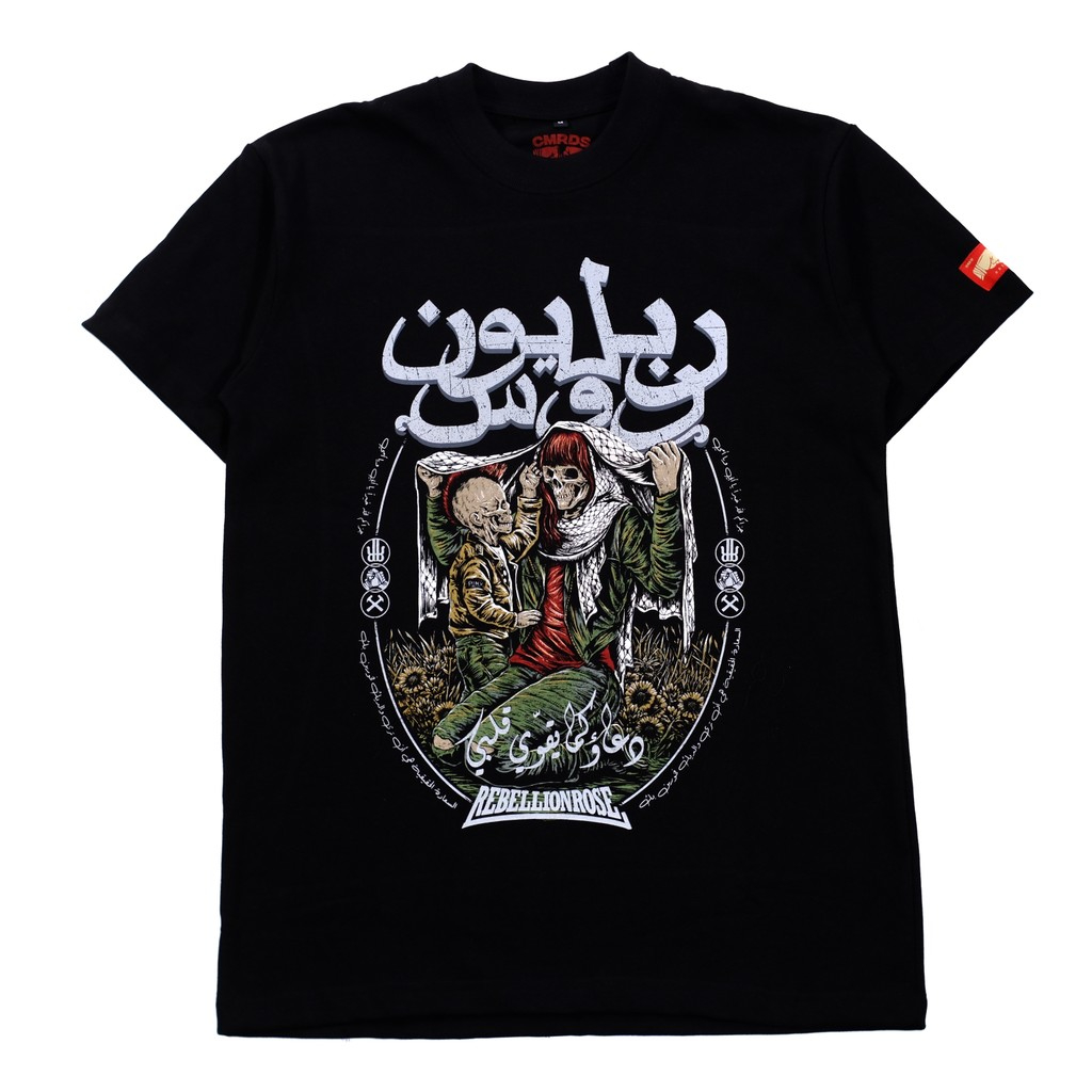 Tshirt REBELLION ROSE - TERIMA KASIH (black)