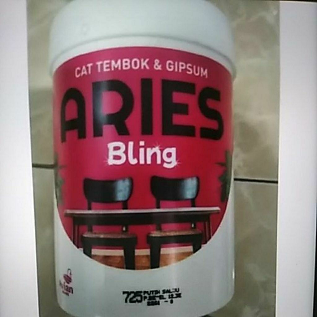 { ARIES } Cat Tembok & Gipsum Aries Bling 1 Kg