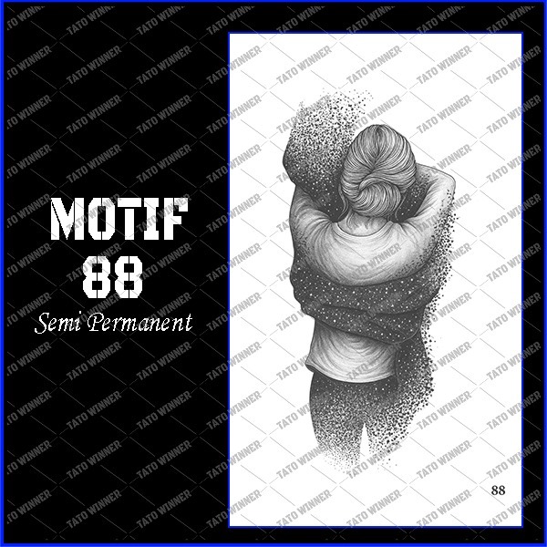 BERTATO-Stiker tato temporer semi permanen Seri GZ 88 / Tato temporer anti air semi permanen / Berta