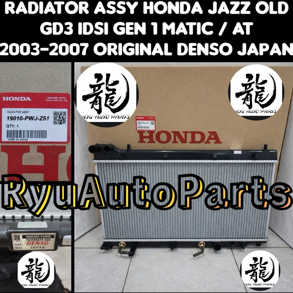 RADIATOR ASSY HONDA JAZZ OLD MATIC TAHUN 2004-2007 DENSO