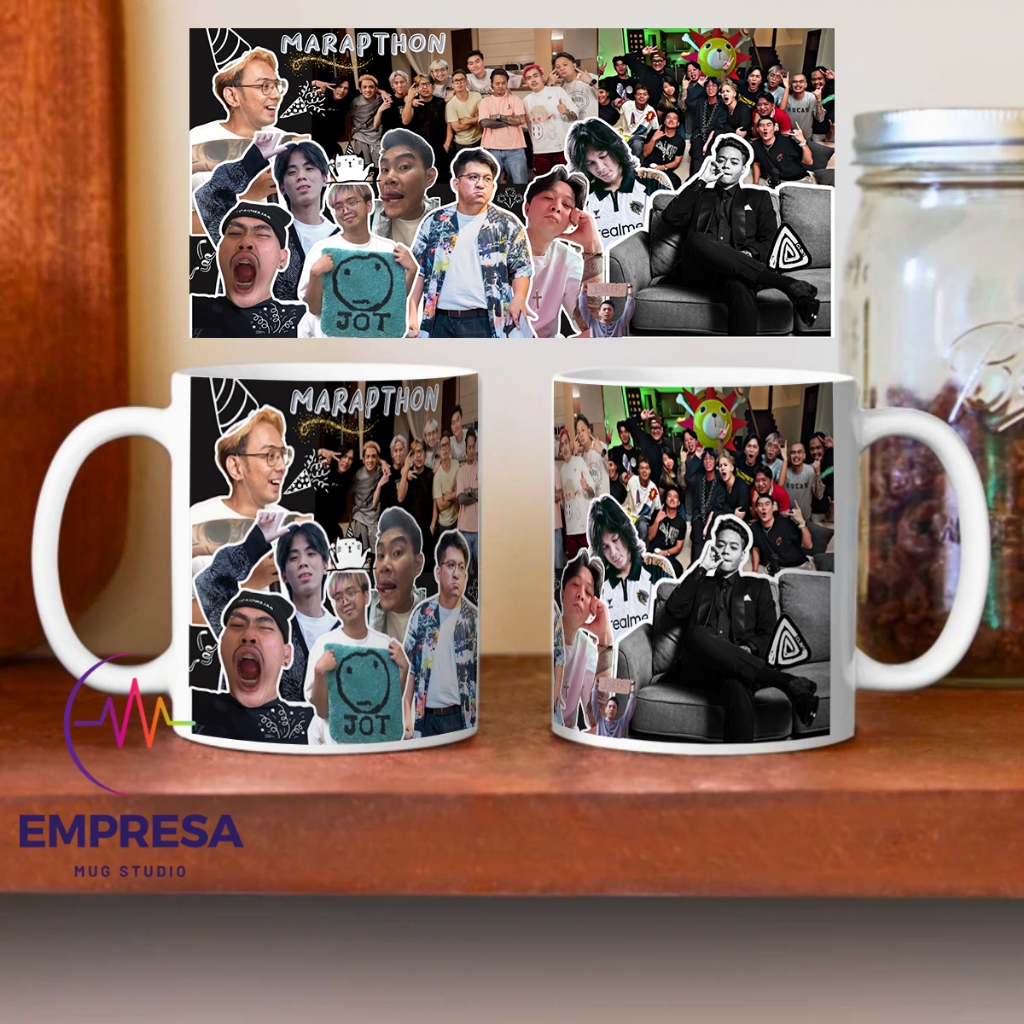 mug MARAPTHON maraton reza arap live streaming AAA clan merchandise YB ALOY BRAvy