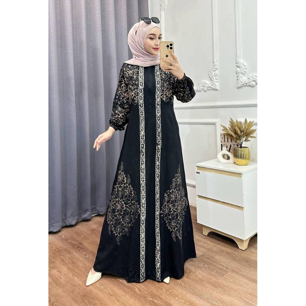 Gamis Rayon Twill Premium | Gamis Cap Malaman | Gamis Rayon Twill PEKALONGAN