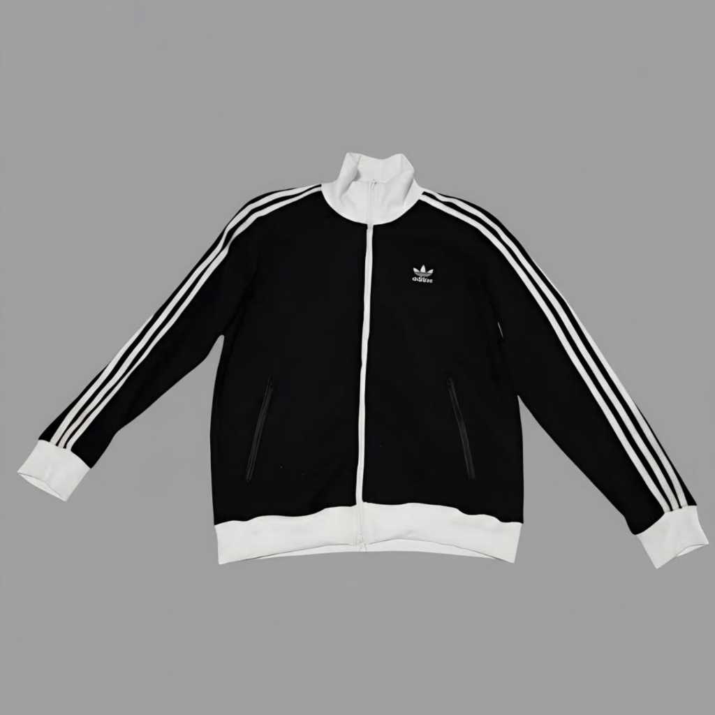Muse - Jaket Adidas Basic Pria Wanita Tracktop Classic - Black - Stylish