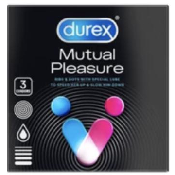Kondom Durex Mutual Pleasure - Isi 3 - Med
