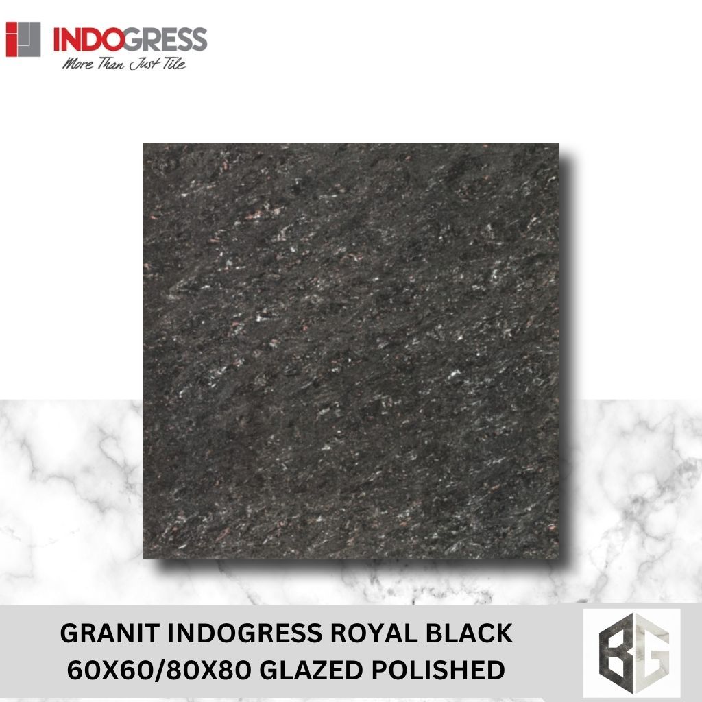 GRANIT INDOGRESS Royal Black 60x60 / 80x80 Glazed Polished