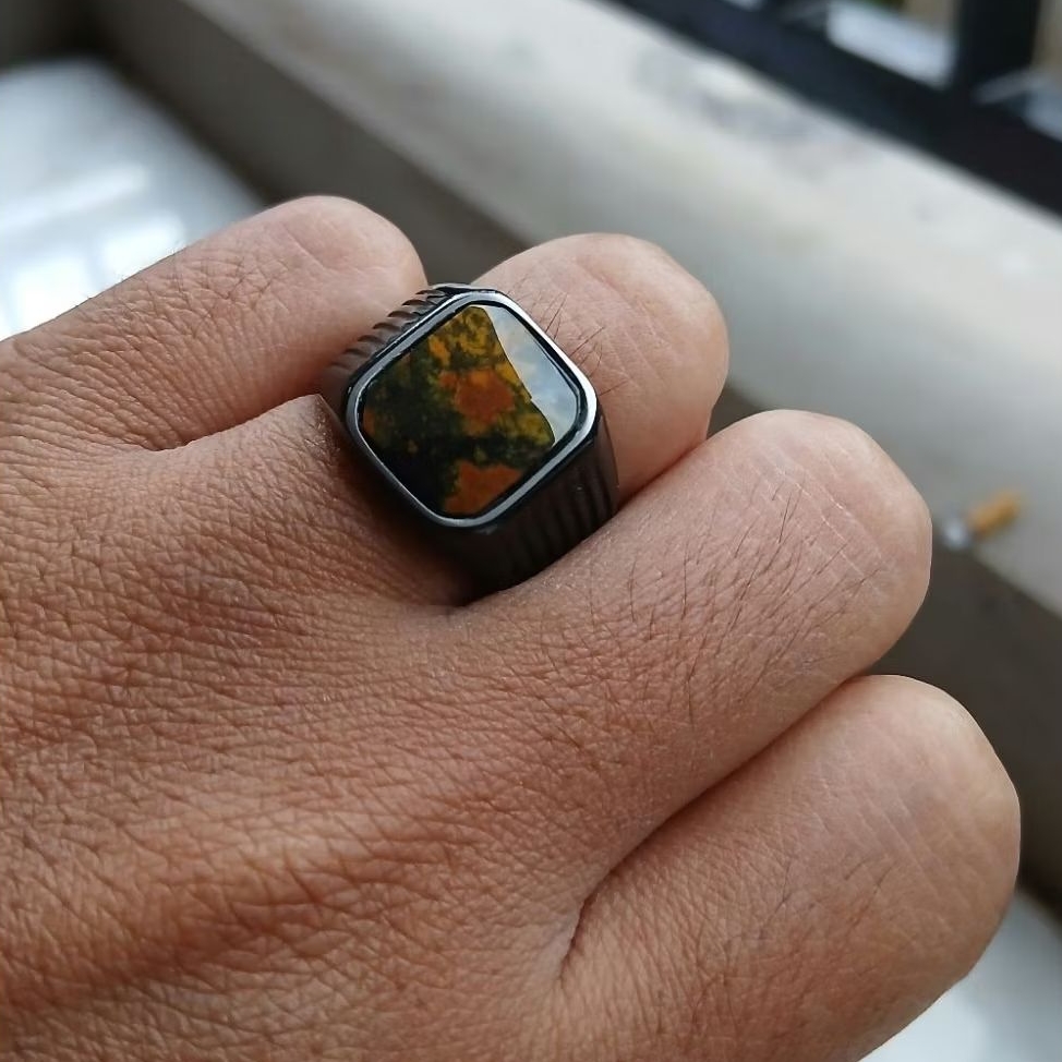 cincin bacan kembang kotak natural
