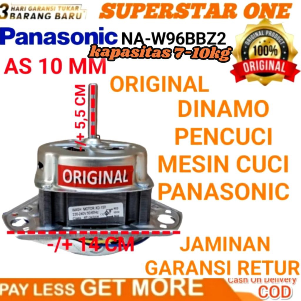 Dinamo pencuci/wash/penggilas/penggiling mesin cuci panasonic 7kg/8kg/9kg/10kg