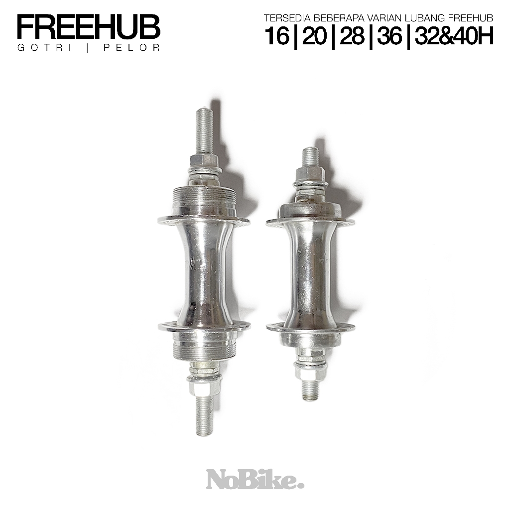 Freehub Bos Depan Belakang Sepeda BMX/Mini/MTB/Jengki/Fixie/Kebo/Becak Steel Chrome India