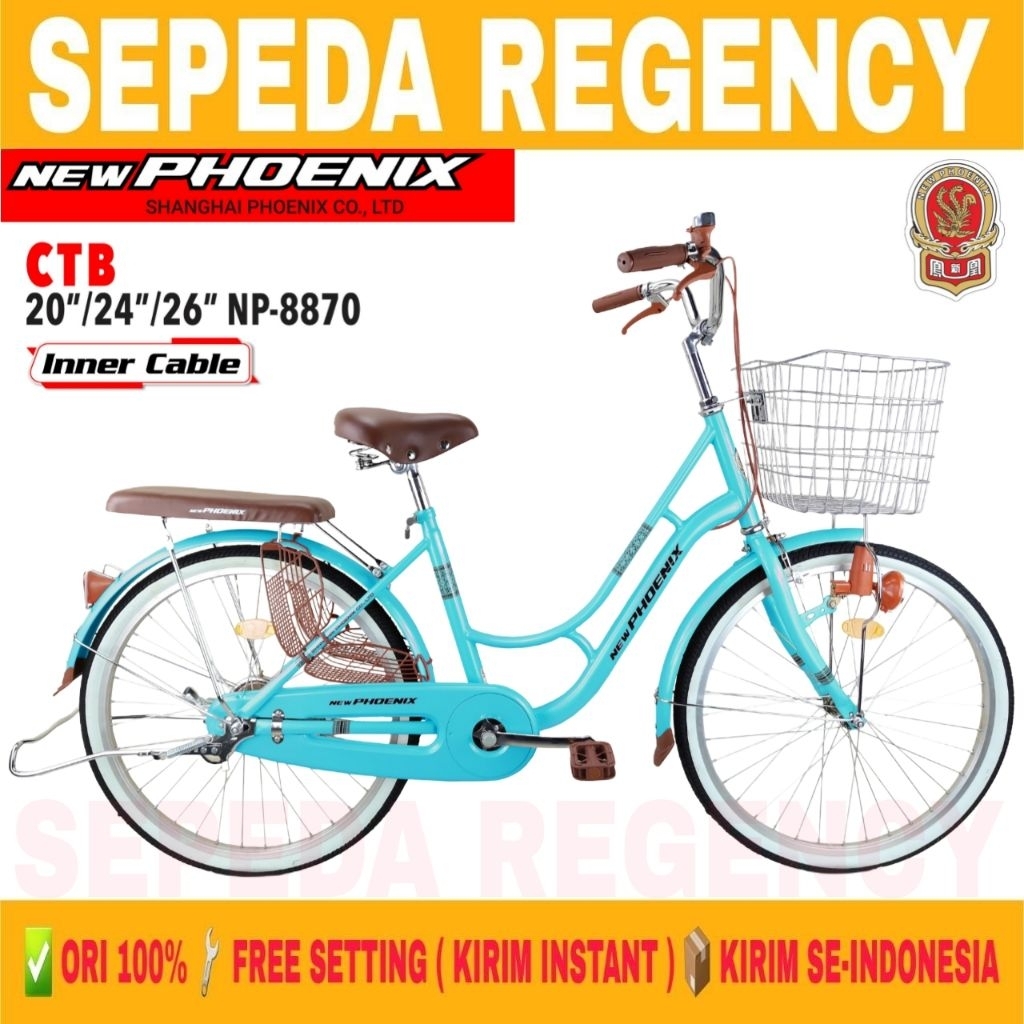 Sepeda Mini Keranjang NEW PHOENIX NP 8870 Ukuran 20 24 26 Inch CTB Anak Dewasa