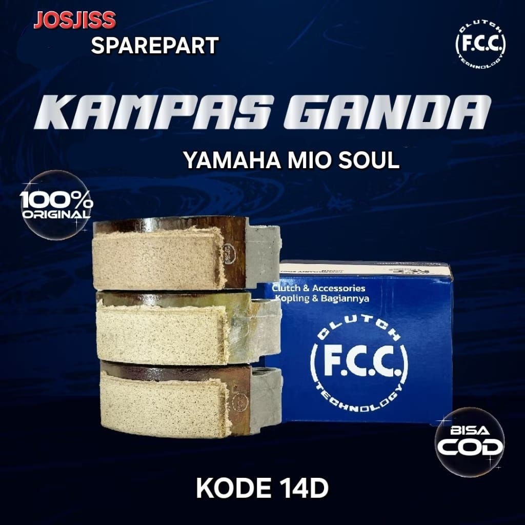 KAMPAS GANDA FCC MIO SOUL (14D) KAMPAS KOPLING GANDA FCC ORIGINAL