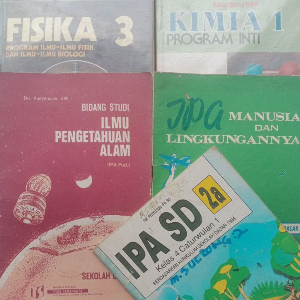 pelajaran ipa jadul - balai pustaka dll.