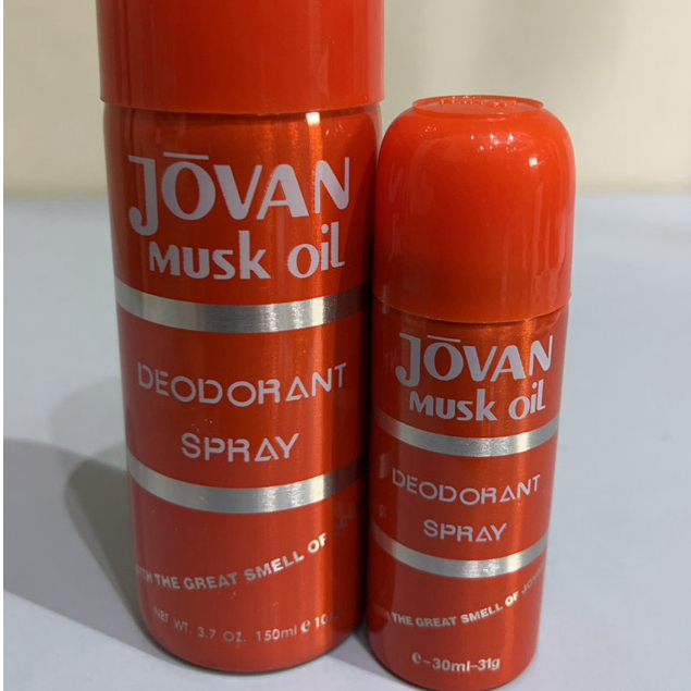 Deodorant Spray Jovan Musk Oil 150ml - Aroma Segar, Tahan Lama, Unisex -