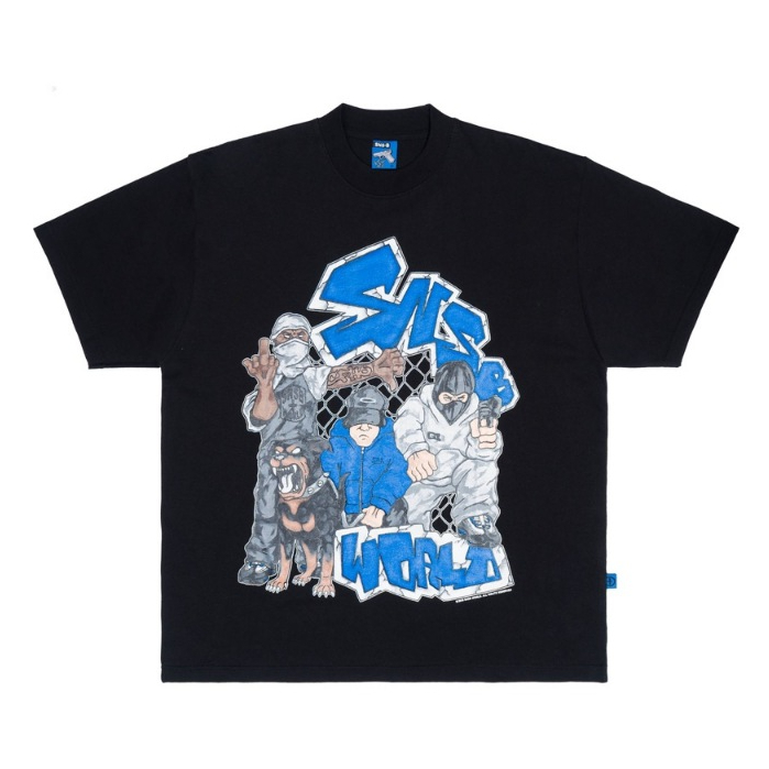 SNSB WORLD | CREW BLACK | T-SHIRT | SORRYNOTSORRY.B | SNSB