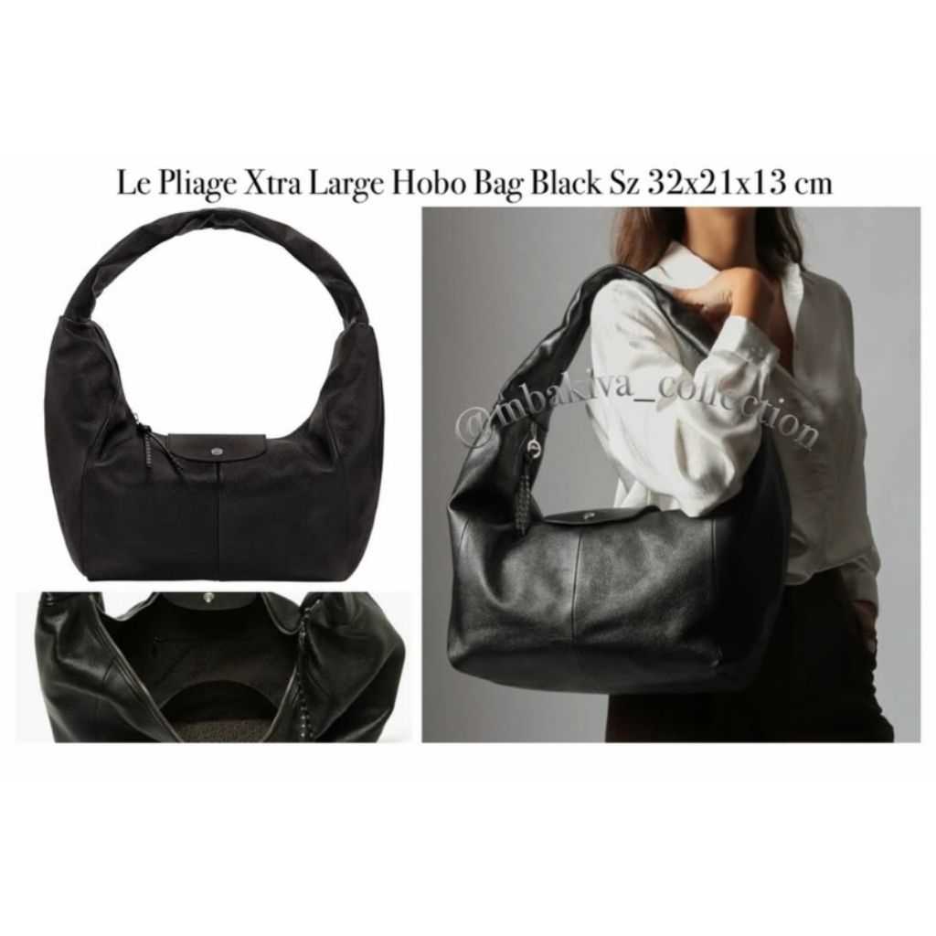 Le Pliage Hobo Bag Black