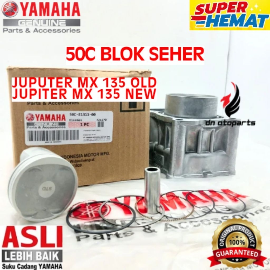 BLOK SEHER ORIGINAL YAMAHA KODE 50C, BLOK SEHER JUPITER MX 135 OLD, BLOK SEHER JUPITER MX 135 NEW
