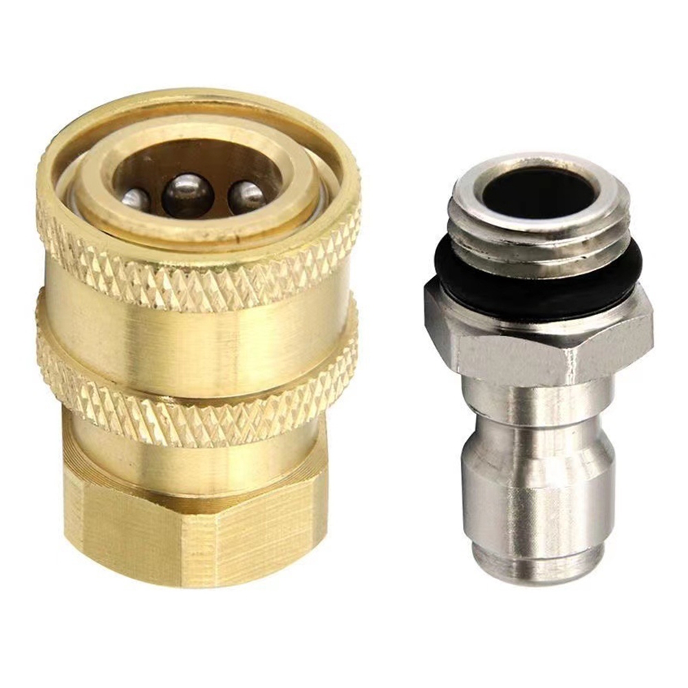 BoLTIX—Coupler nepel angin adaptor M22 1/4 male M14X1.5 female male sepasang selang tekanan tinggi q