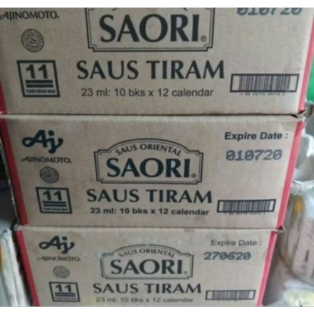 Saori Saus Tiram 1 Dus isi 12 Renceng x 10 pc (120pc)