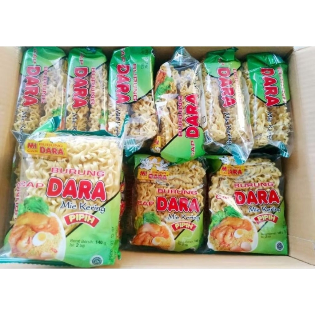 Mie Burung Dara Pipih 1 Dus isi 24pcs