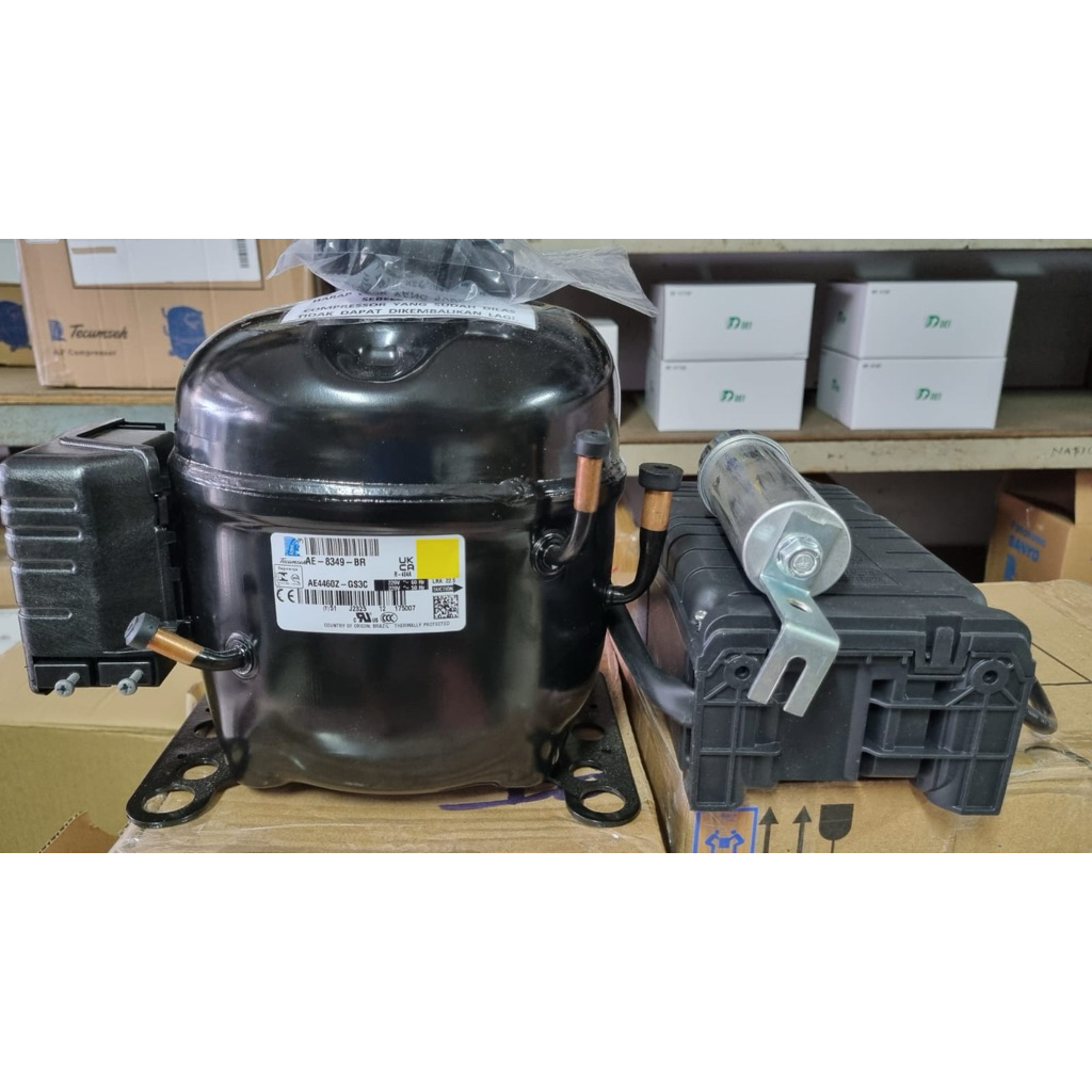 KOMPRESOR TECUMSEH AE4460Z | KOMPRESOR FREEZER/KULKAS/CHILLER/SHOWCASE 1/2PK R404A