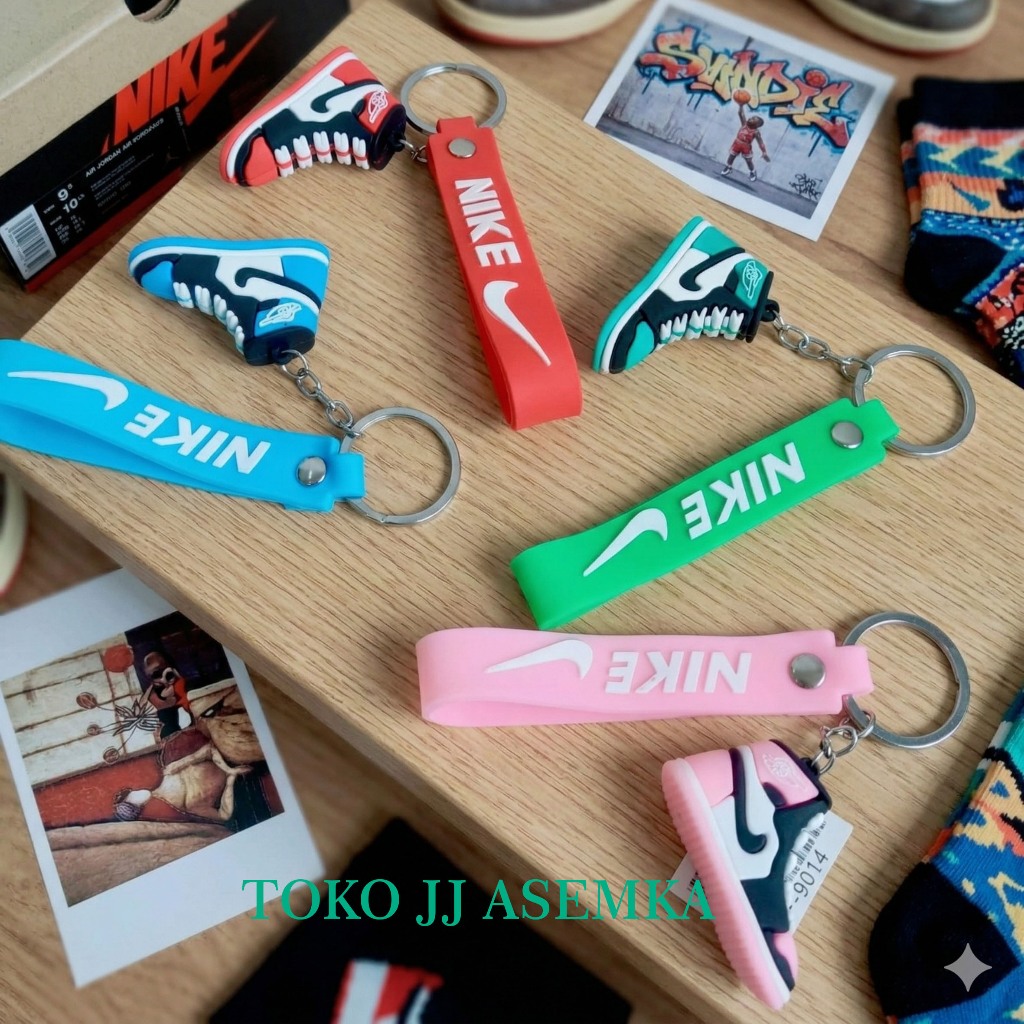 GANTUNGAN KUNCI SEPATU AIR JORDAN PREMIUM GANCI OLAHRAGA BASKET BASKETBALL SPORT COURT SHOES COD