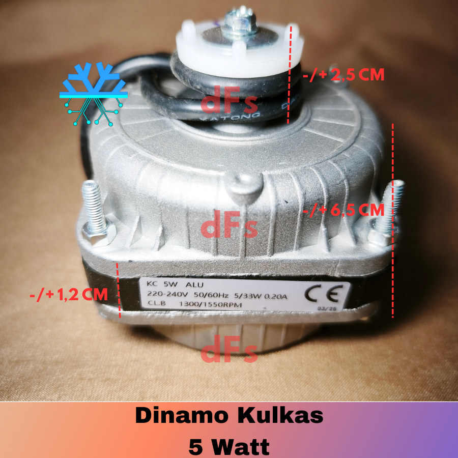 Dinamo Motor Kipas Kulkas 5 Watt showcase freezer box kulkas minuman