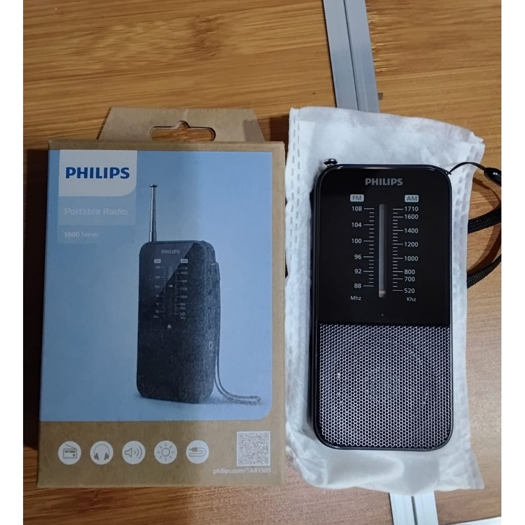 Philips TAR1509 Radio Portable 2 Band FM MW