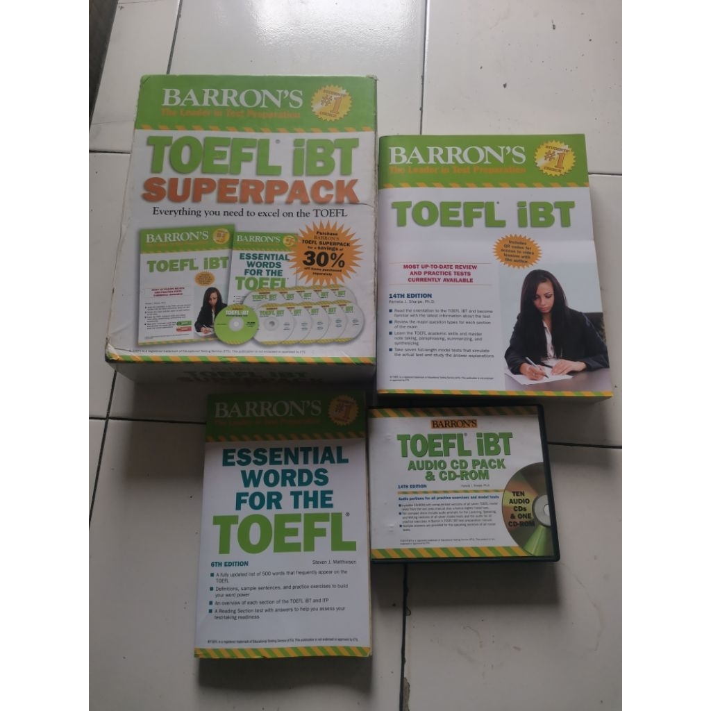 BARRONS TOEFL IBT SUPERPACK ORIGINAL