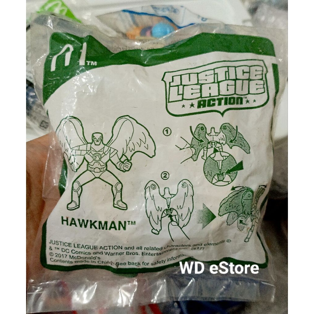 McDonald Happy Meal Toy DC Comic Justice League, Hawkman