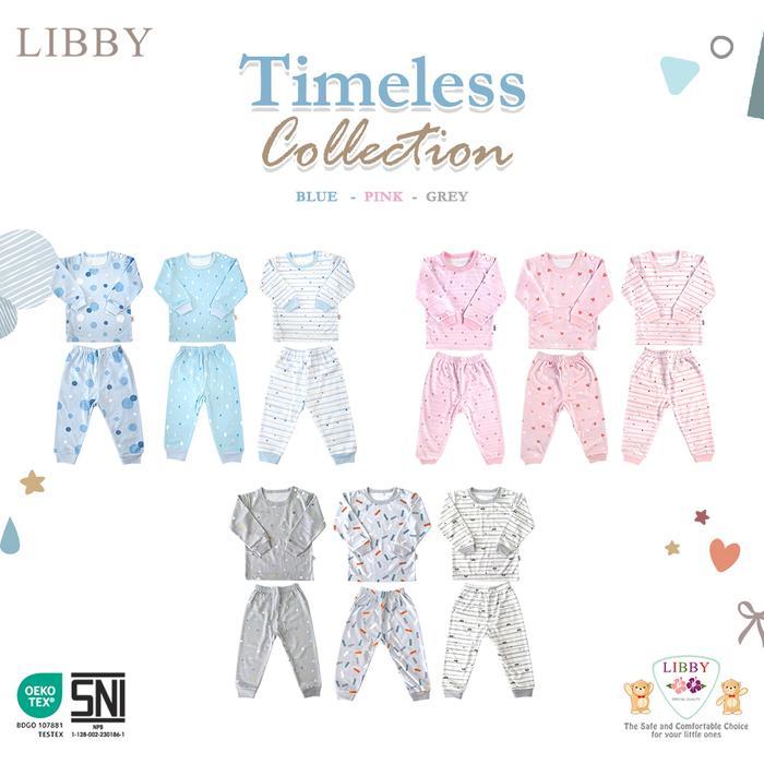 Libby Setelan Baju Panjang 1stel Ukuran 2L/XL/XXL Tidur Rumah Oblong Panjang Anak Laki Laki/Perempua