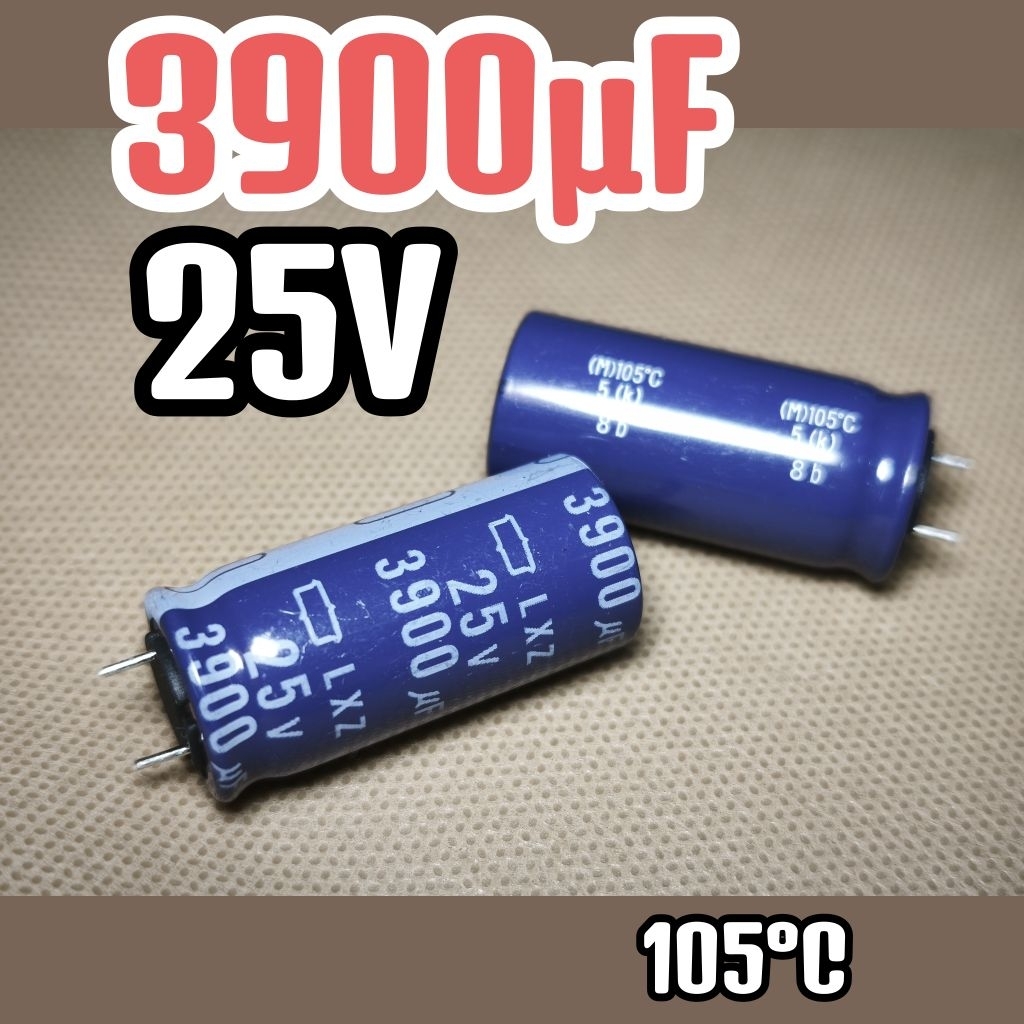 Kapasitor capasitor elko elco 25v 3900uf 25v  3900 uf 25 v 25volt 3900uF ORIGINAL