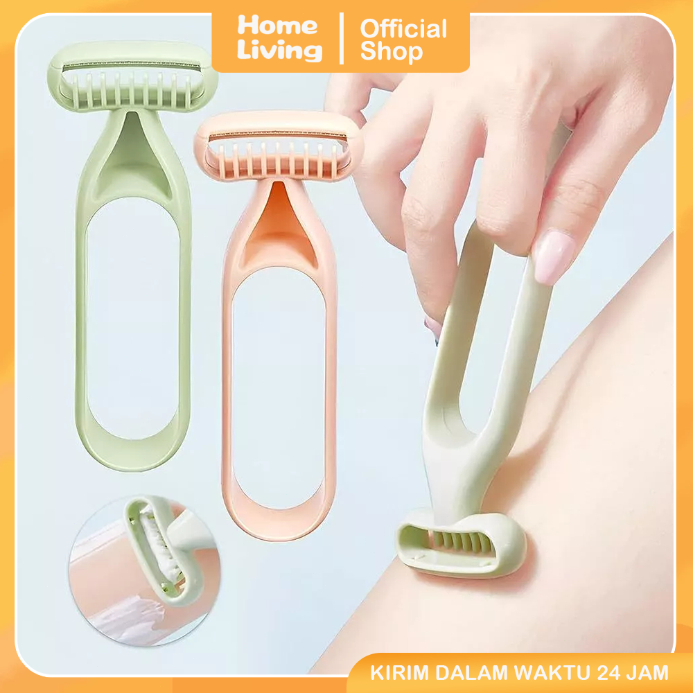Homeliving ALAT CUKUR BULU KAKI Mini Shaver Portable Serbaguna Cukur Bulu Kaki Tangan dan Ketiak Tan