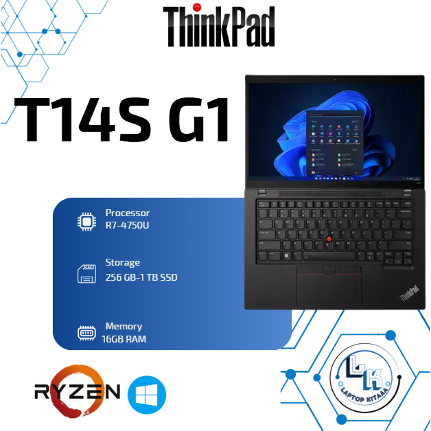 Laptop Lenovo ThinkPad T14S AMD Ryzen 7 RAM 16GB SSD 256–1TB 14” Windows Ori