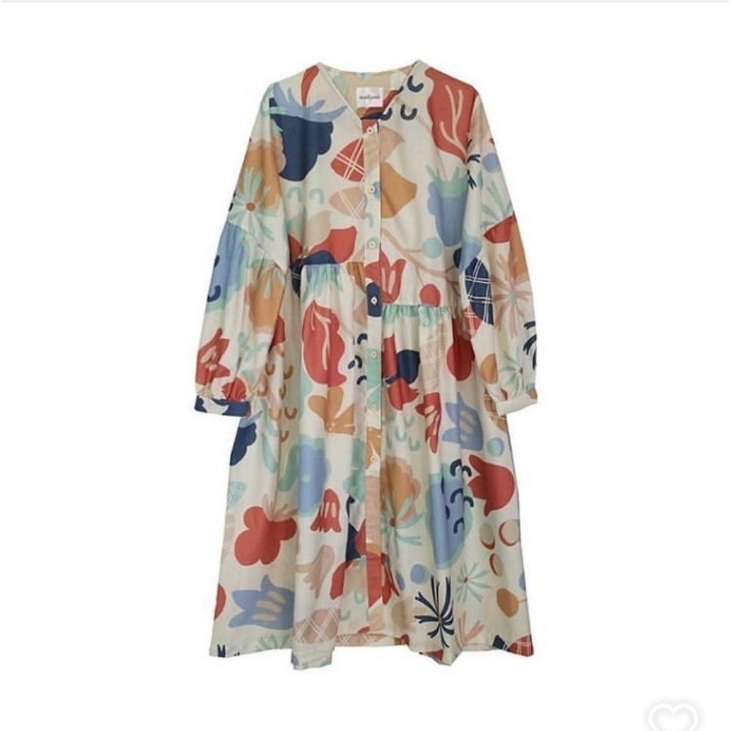 nadjani tine dress broken white preloved