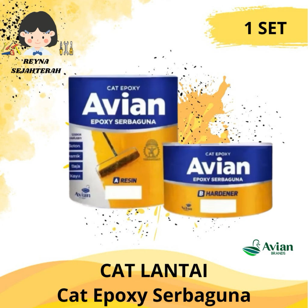CAT LANTAI CAT EPOXY 2 KOMPONEN SERBAGUNA 1KG