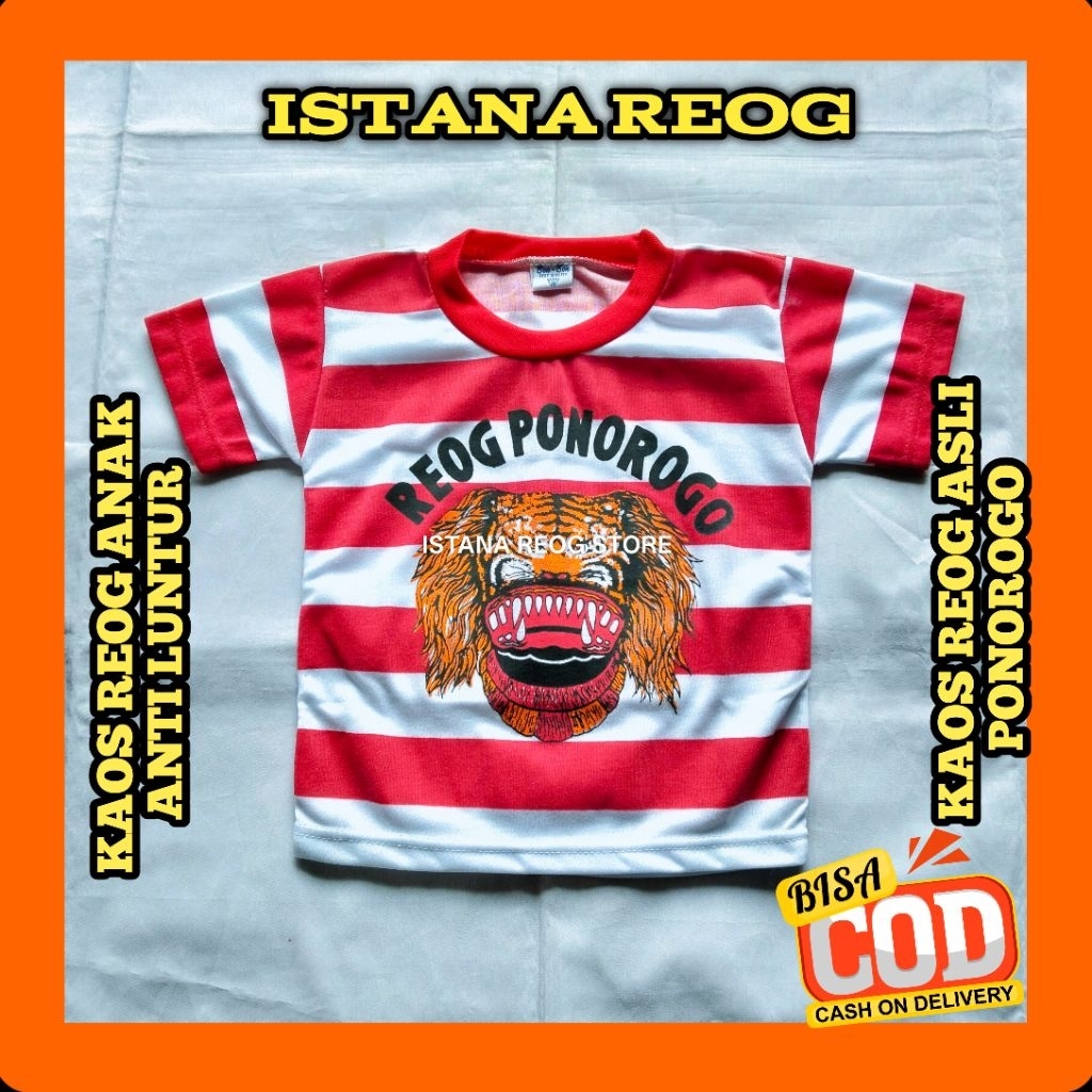 KAOS REOG / KAOS LOREK ANAK / KAOS REOG ANAK / KAOS REOG MURAH