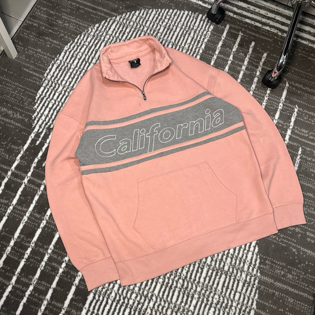 Halfzipp California Bordir