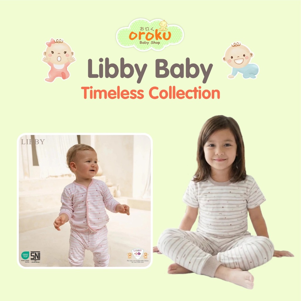 LIBBY BABY TIMELESS COLLECTION GARIS SETELAN BAYI DAN ANAK / SETELAN BAJU LIBBY