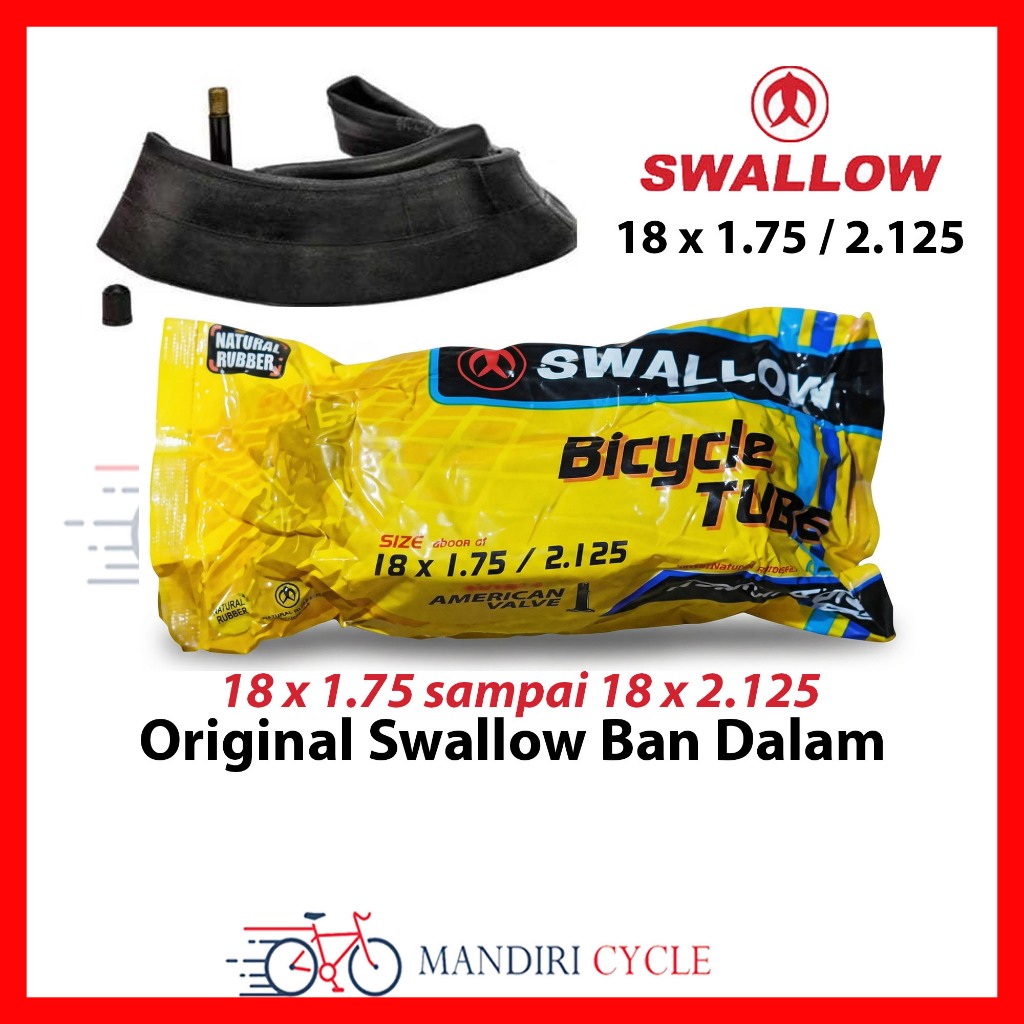 Ban Dalam Swallow 18 X 1.75 2.125 Sepeda Anak BMX