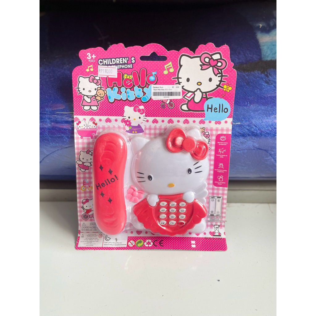 mainan anak telepon hello kitty bisa bersuara terbaru