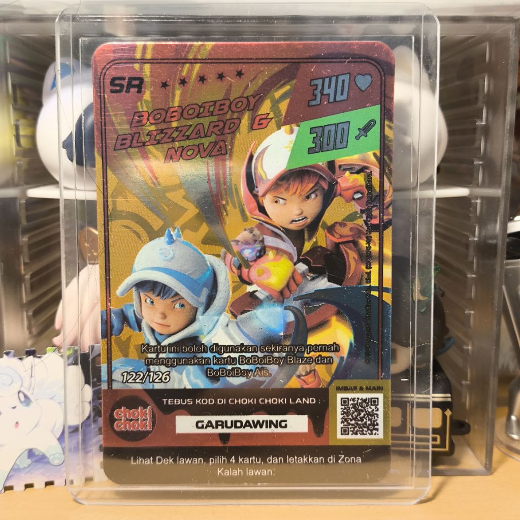 SR BOBOIBOY BLIZZARD & NOVA Choki Choki Boboiboy kartu