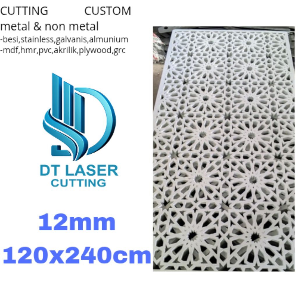 PVC Board Ornament 12mm 120x240cm Laser Cutting PVC Board 12mm