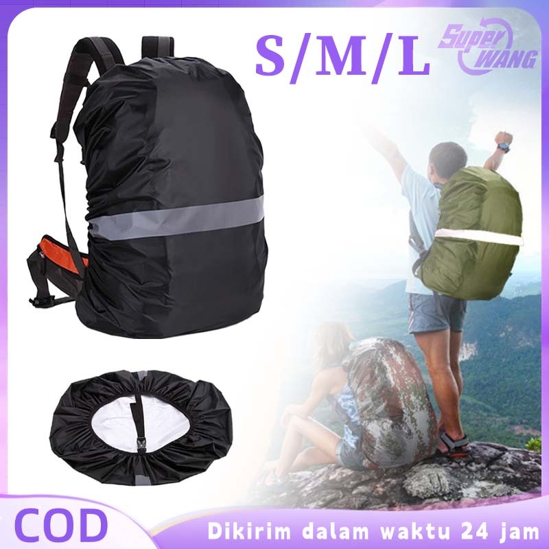 Bag Cover Waterproof Cover Tas Ransel Anti Hujan Reflector Pelindung Tas Anti Air Rain Cover Tas Ran