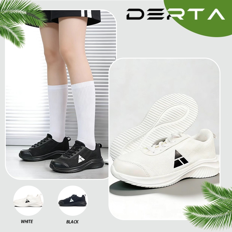 DERTA  Sepatu Sneakers Wanita Sporty Lari Gym Jalan Santai Empuk Ringan Mewah Viral size 36-40