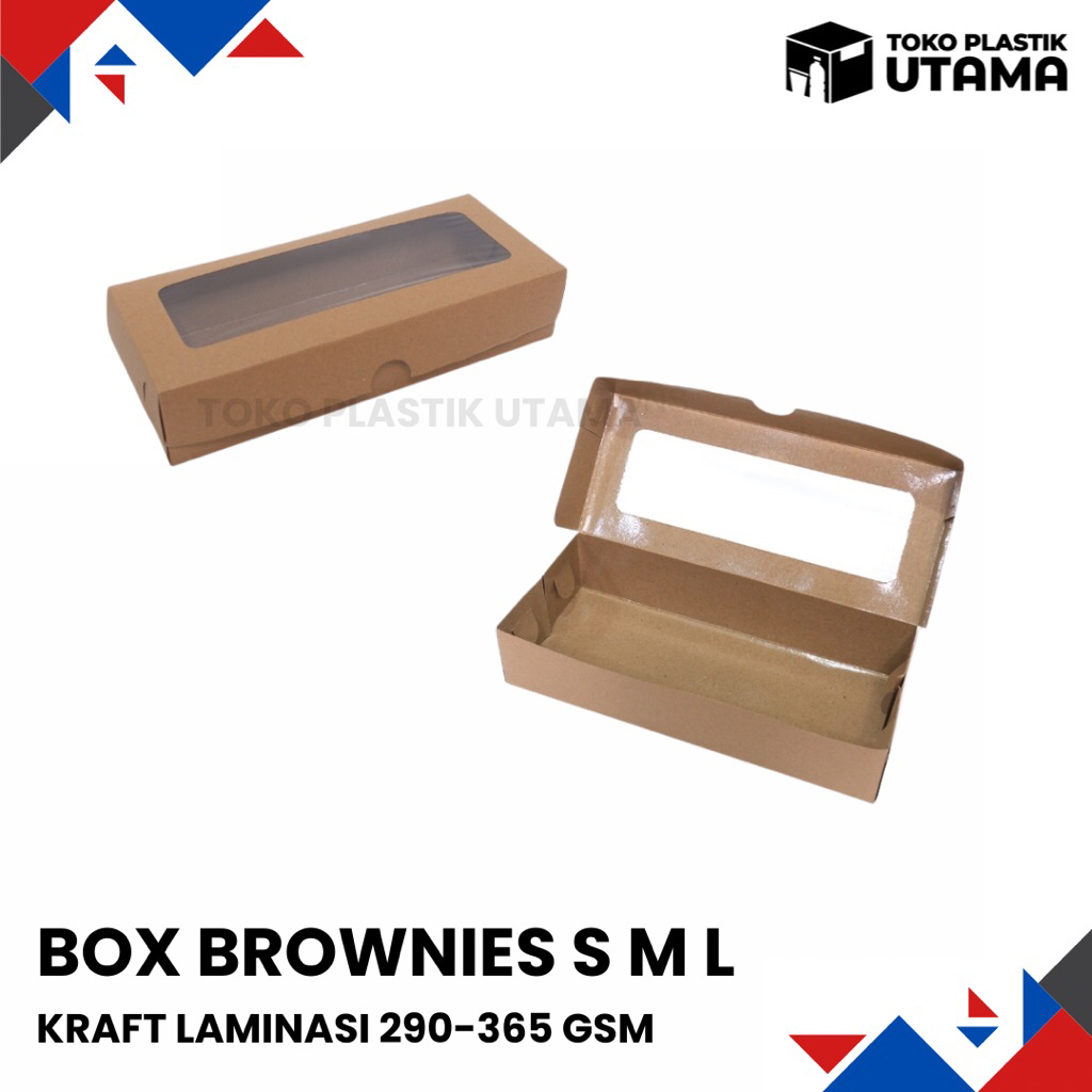Paper Lunch Box Kotak Makan Kertas Kraft Coklat Dos Kemasan Nasi S M L 12x8x5 16x9x5 18x11x5