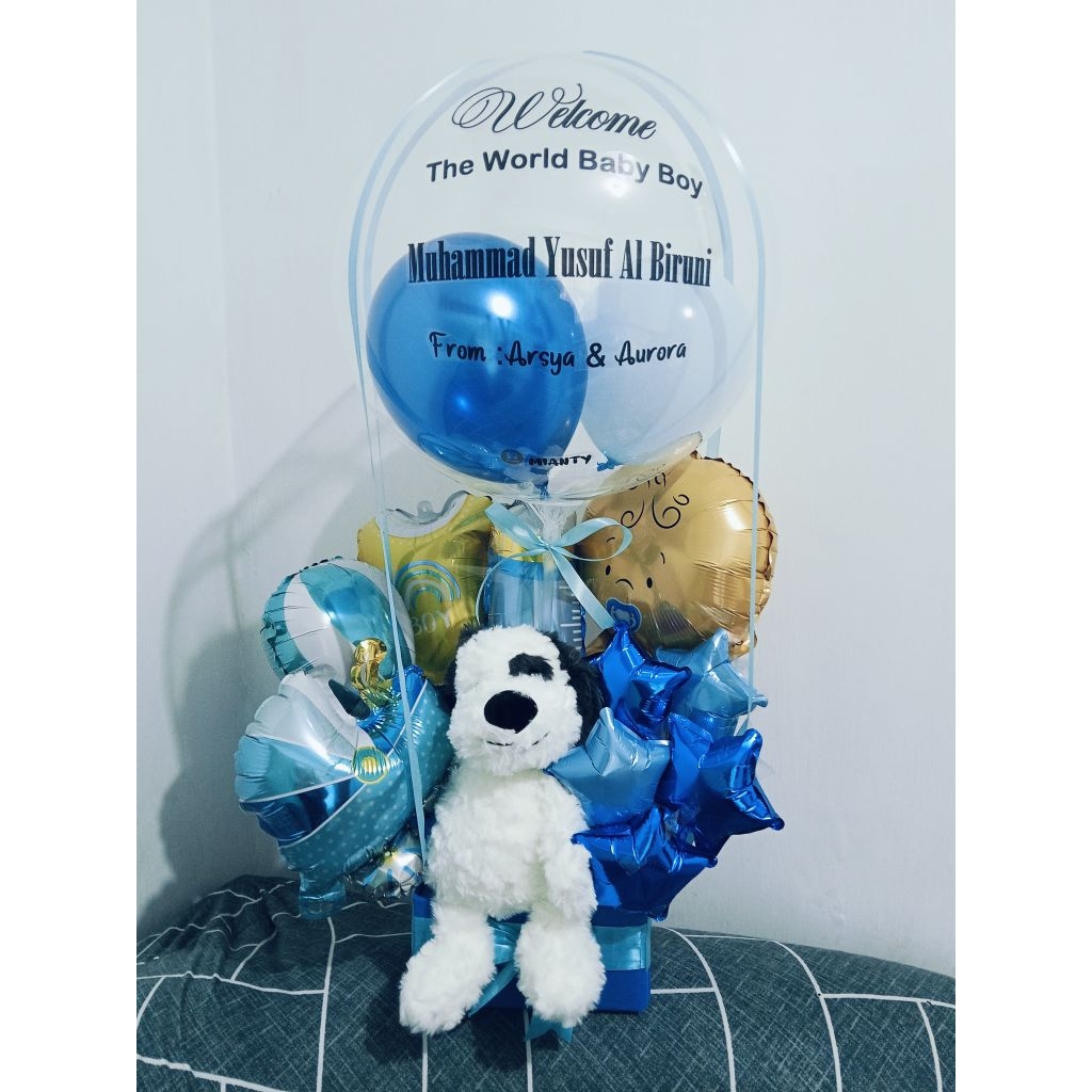 READY BUKET BALON BABY BOY BAYI LAHIR