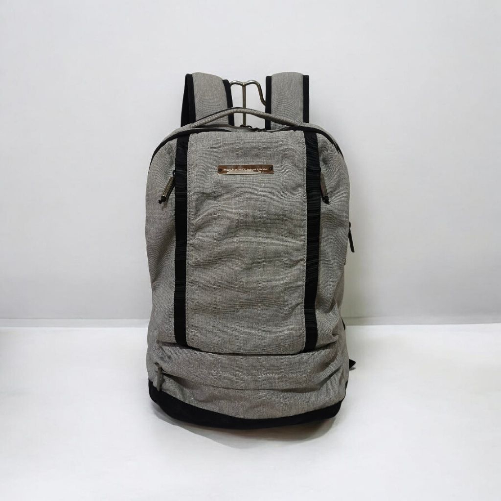 Hedgren Light Grey & Black Mens Backpack Original